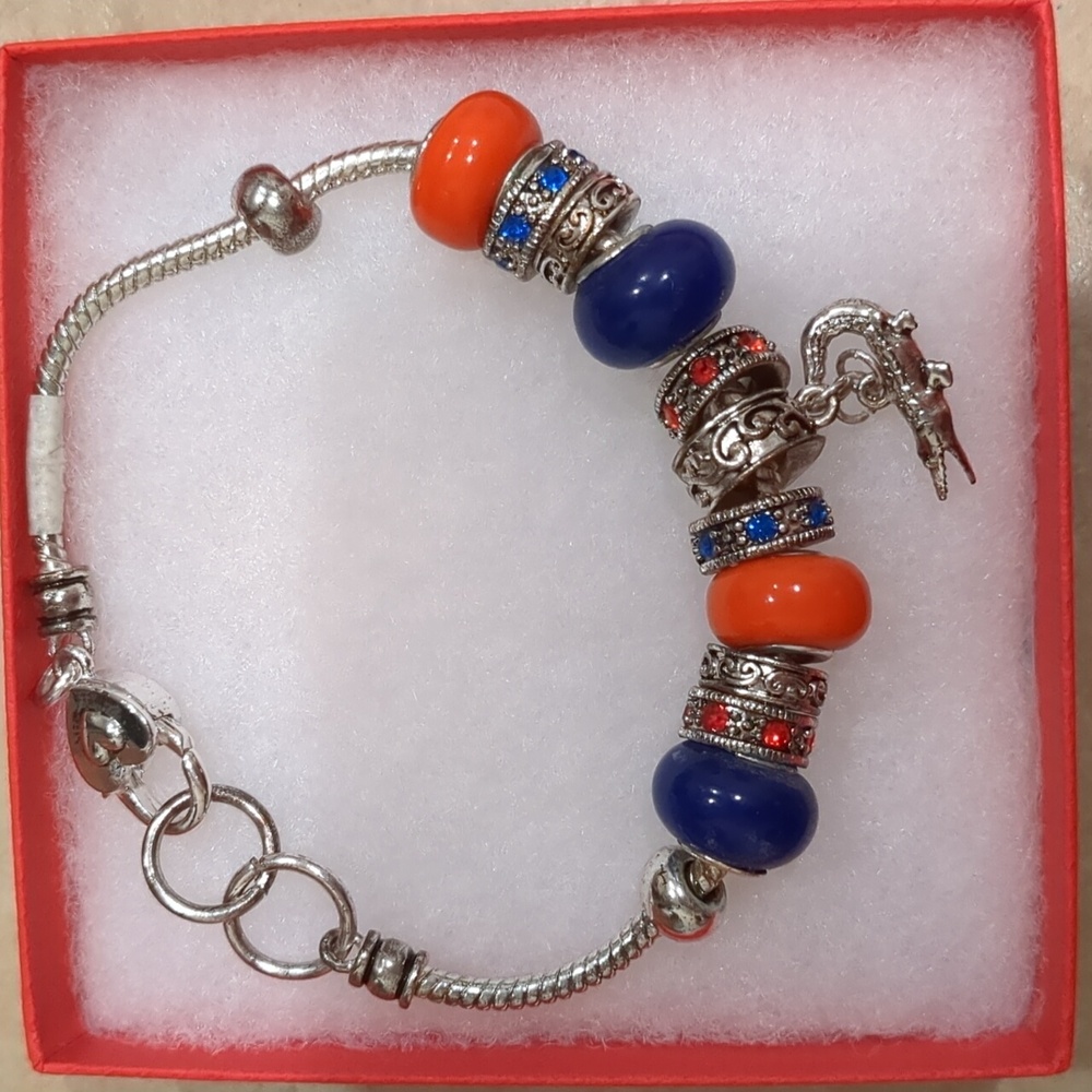 University of Florida Gators Charm Bracelet